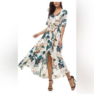 KorMei Tropical pattern summer dress, XL